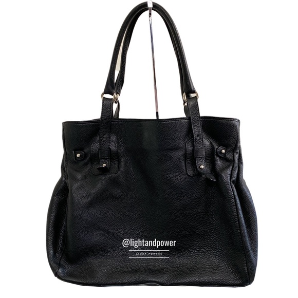 Furla Handbags - Furla Pebbled Black Leather Tote Shoulder Bag EUC